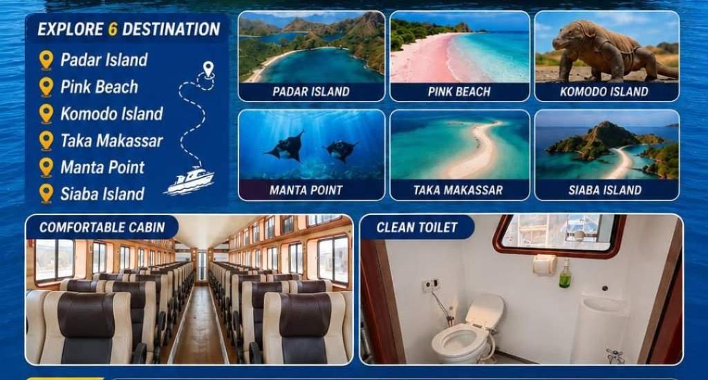Explore 6 Destination Labuan Bajo Speedboat Tour